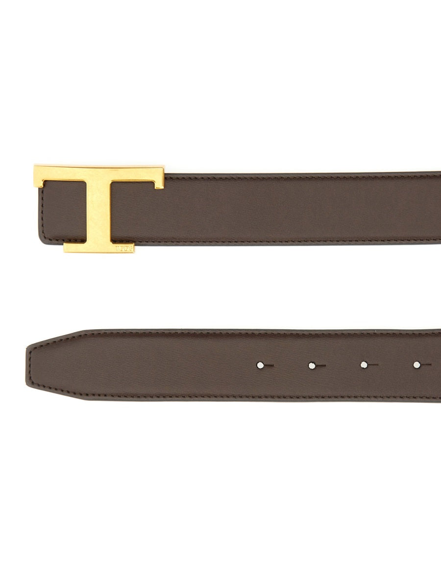 TOD'S Classic Leather Belt for Men