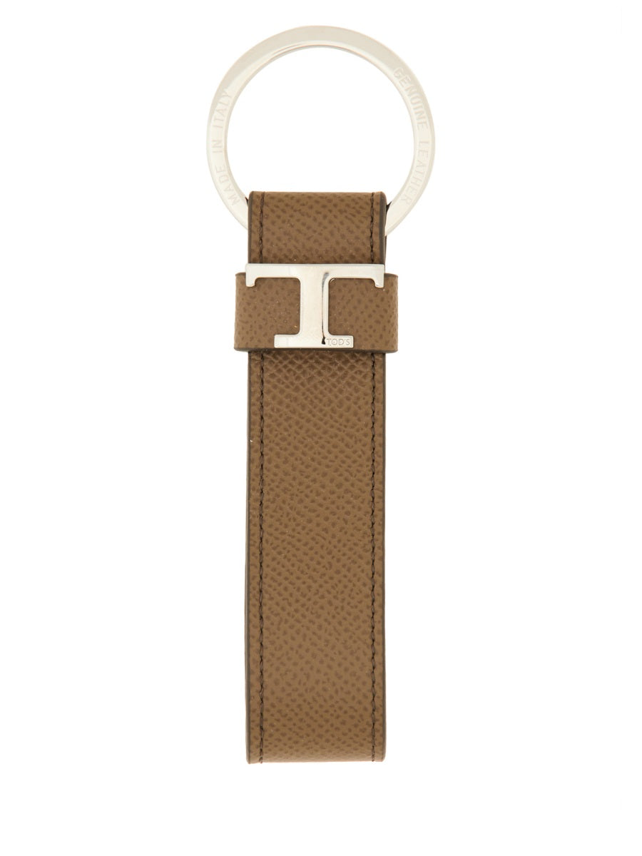 TOD'S Timeless Logo Mini Keychain