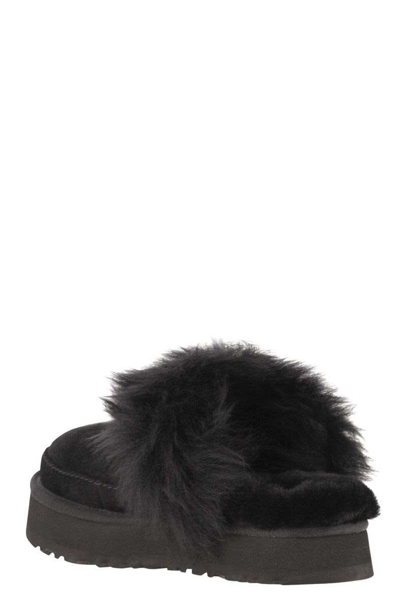 UGG Cozy Platform Slippers with Fur - 2.54 cm Height