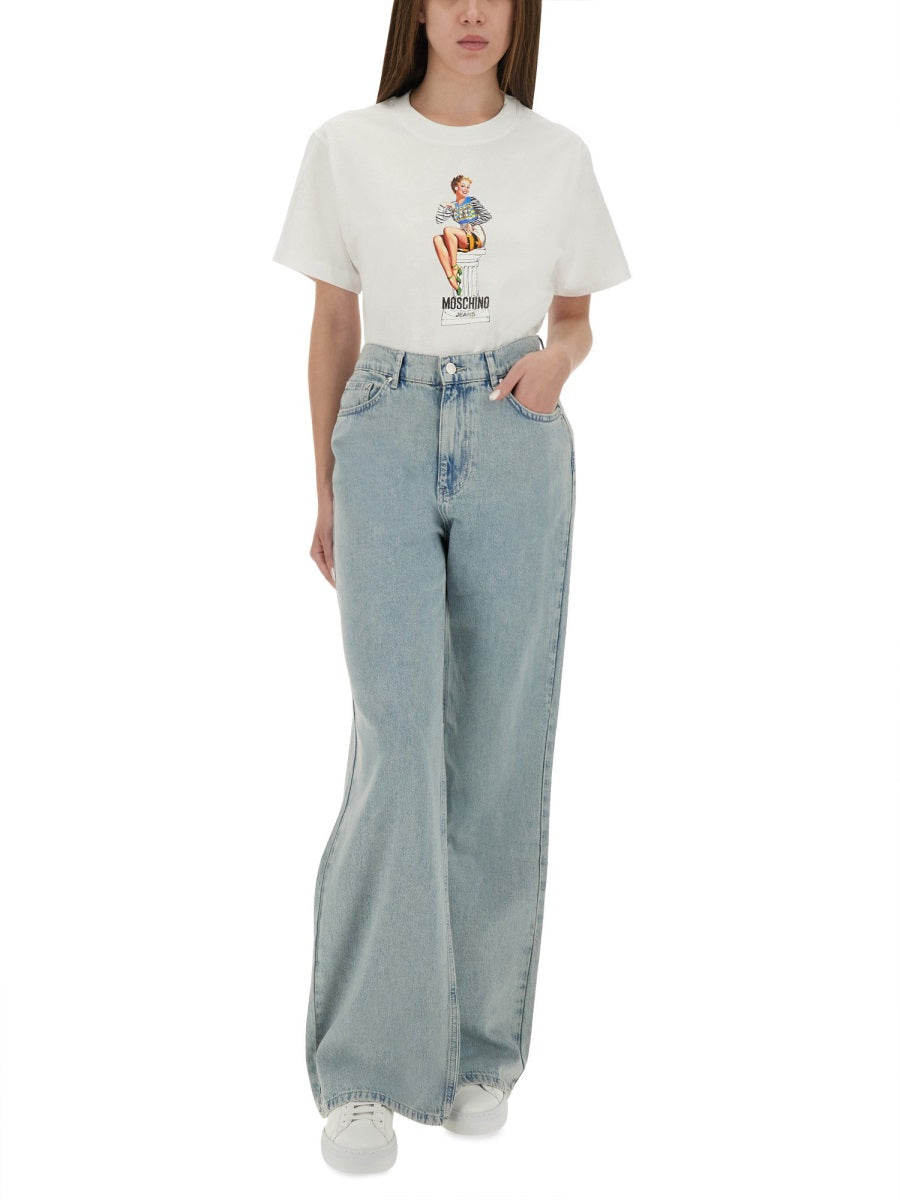 MOSCHINO JEANS Wide Leg Jeans for Women - Size 26