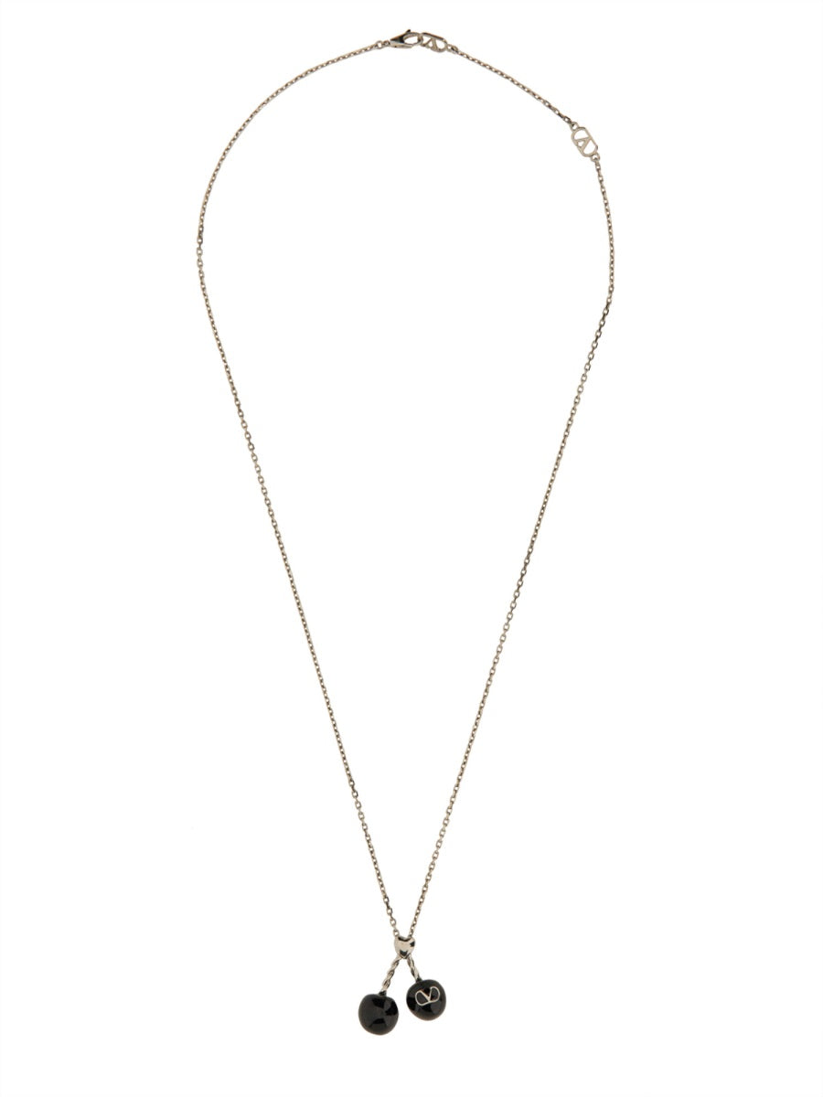 VALENTINO GARAVANI Elegant Bronze Necklace for Men - FW25 Collection
