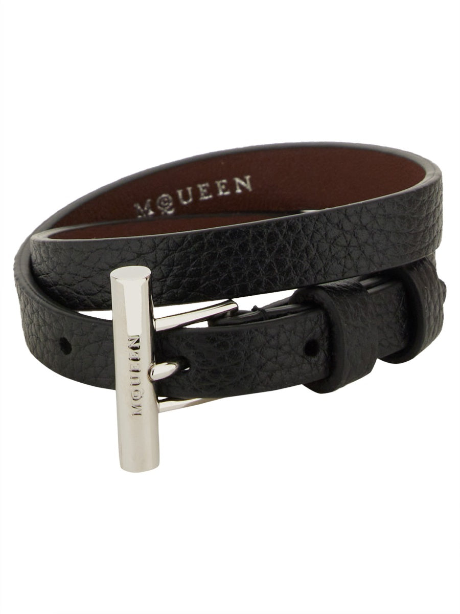 ALEXANDER MCQUEEN Brass Bracelet for Men - FW25 Collection