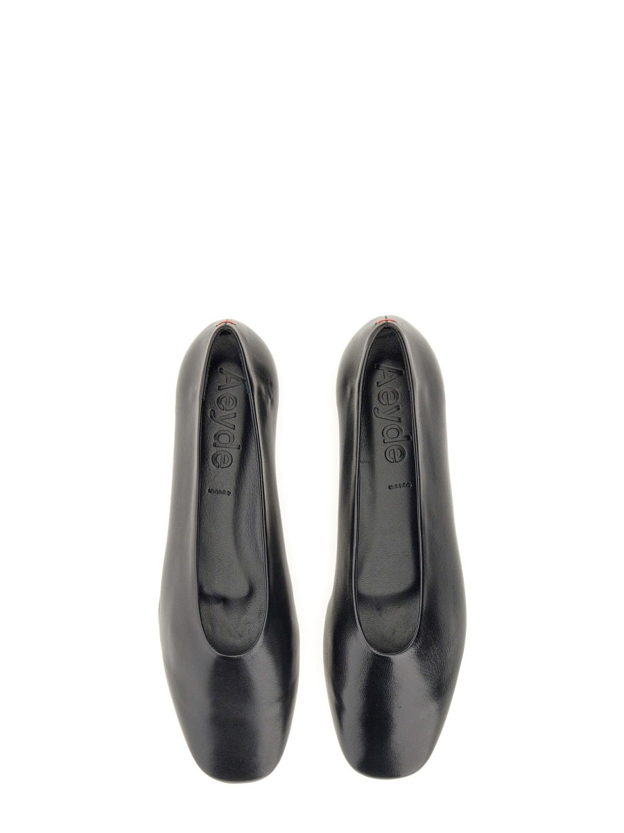 AEYDE Nappa Leather Mini Dancer Flats