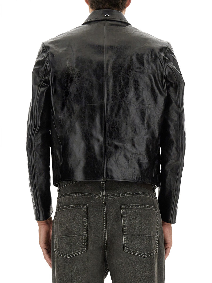 OUR LEGACY Men's Mini Leather Jacket - Size 48