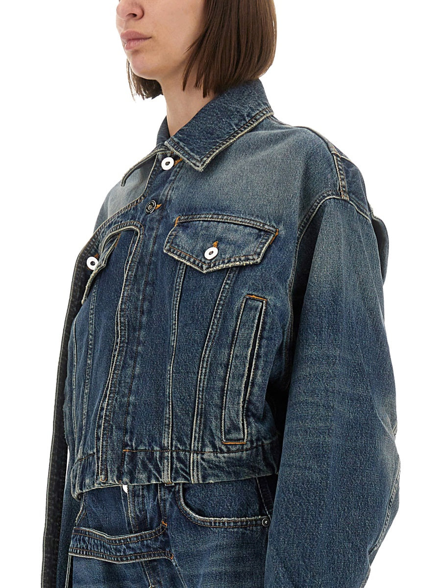 JEAN PAUL GAULTIER Oversized Denim Jacket - Women's Size S