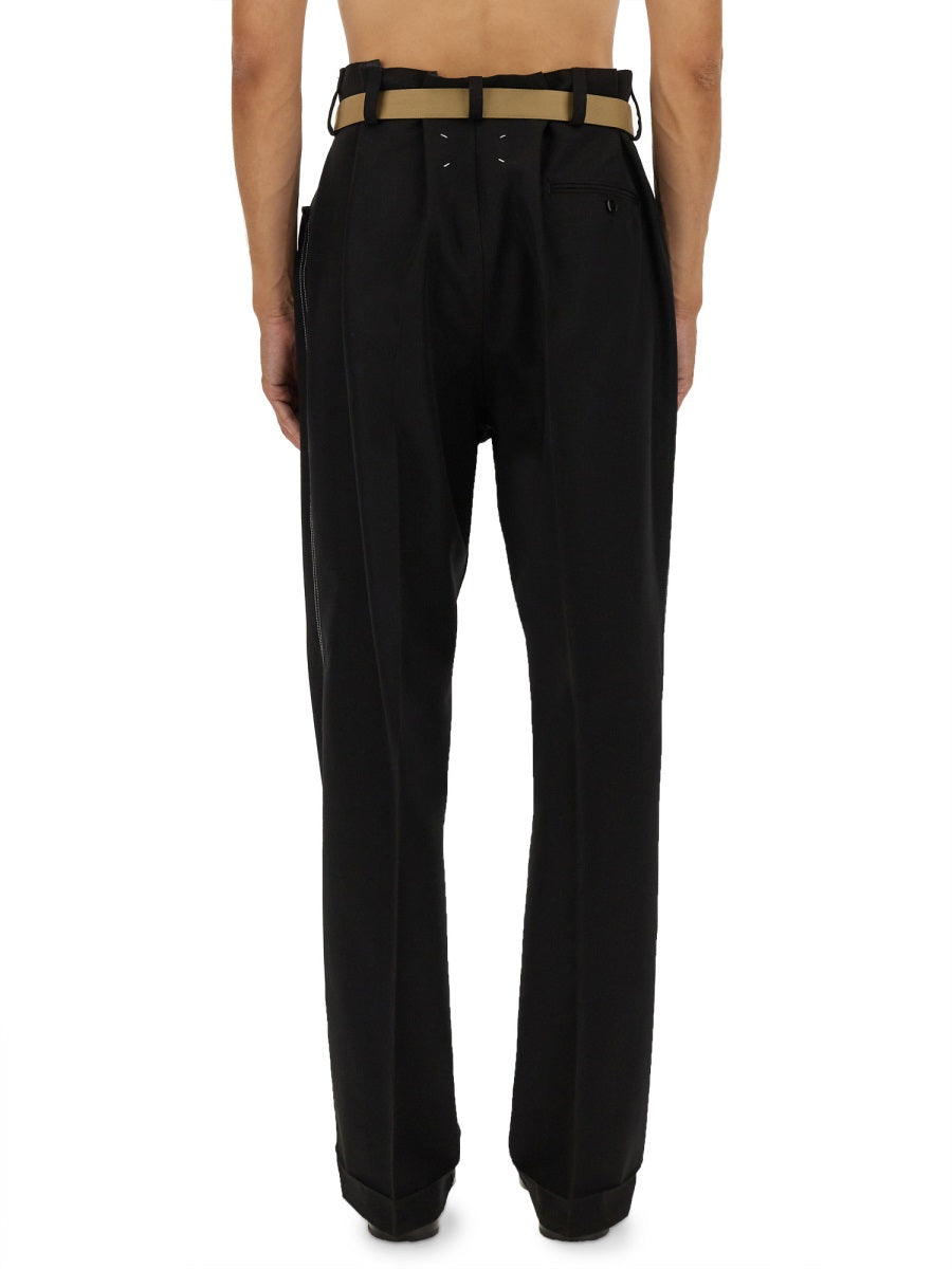 MAISON MARGIELA Men's Virgin Wool Trousers