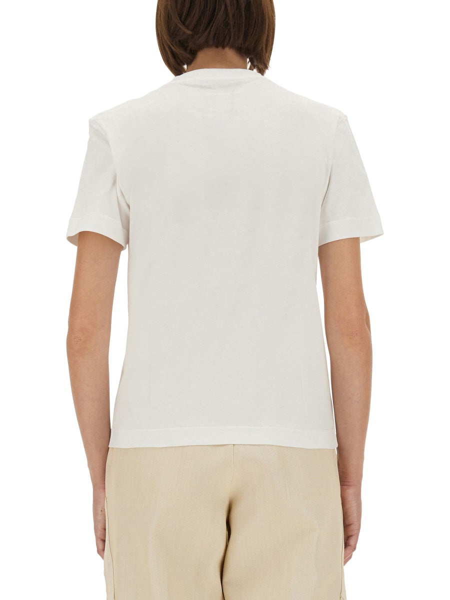 JACQUEMUS Slim Fit Grosgrain Short Sleeve T-Shirt - Size S