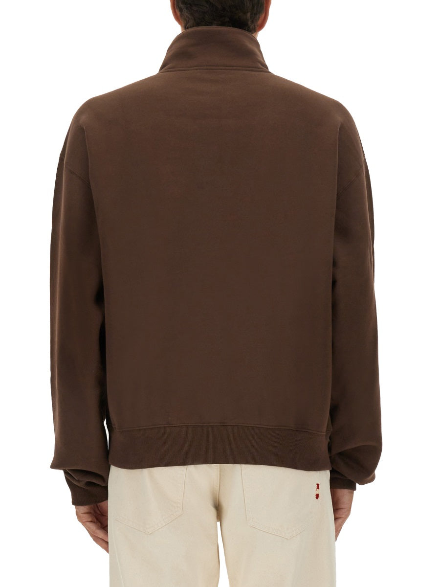 JACQUEMUS Relaxed Fit Grogain Turtleneck Sweatshirt - Size L