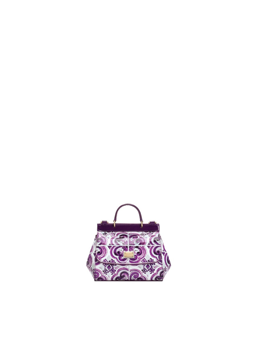 DOLCE & GABBANA Mini Leather Handbag for Girls - FW25 Collection