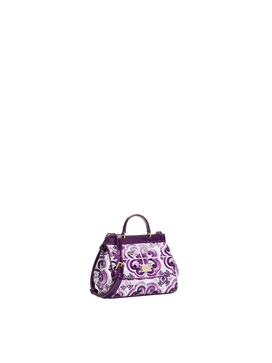 DOLCE & GABBANA Mini Leather Handbag for Girls - FW25 Collection