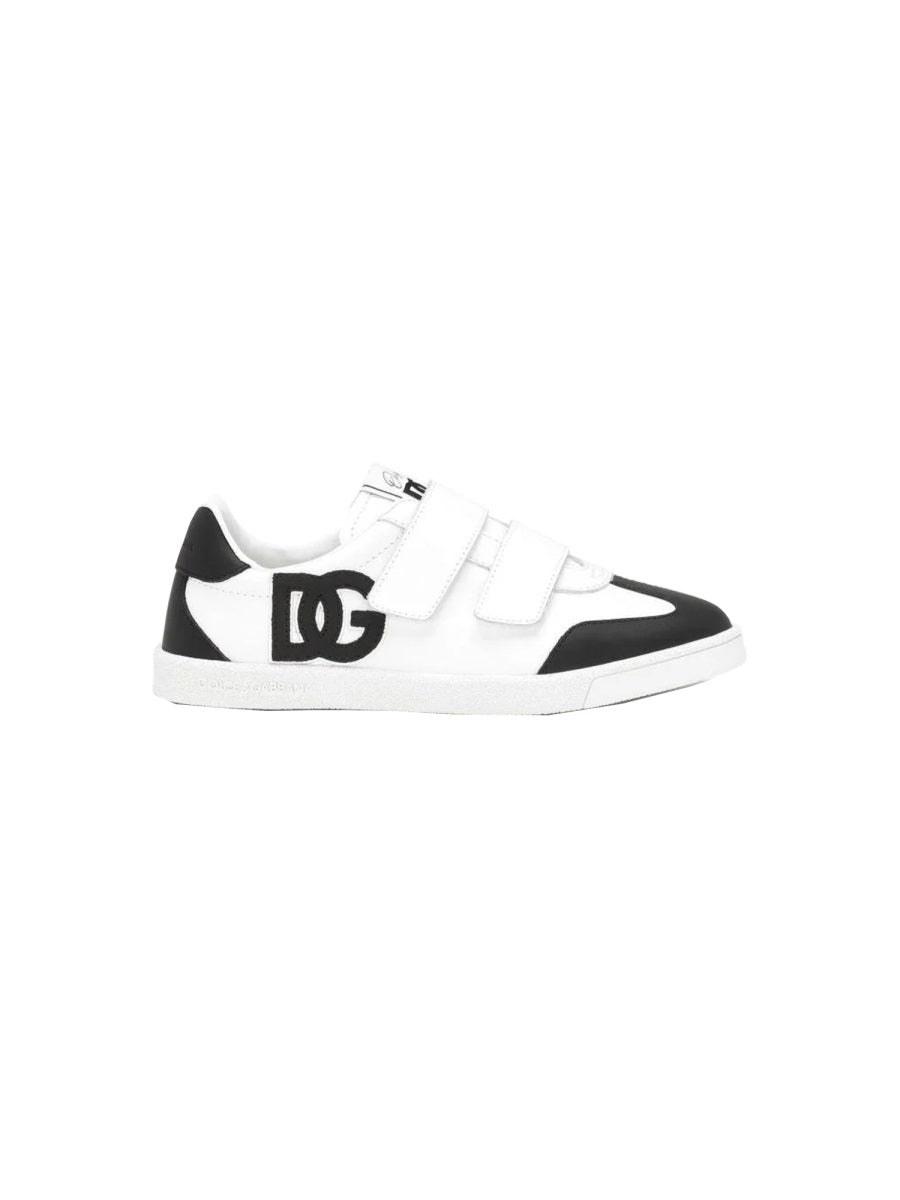 DOLCE & GABBANA Mini Low Leather Sneakers for Boys