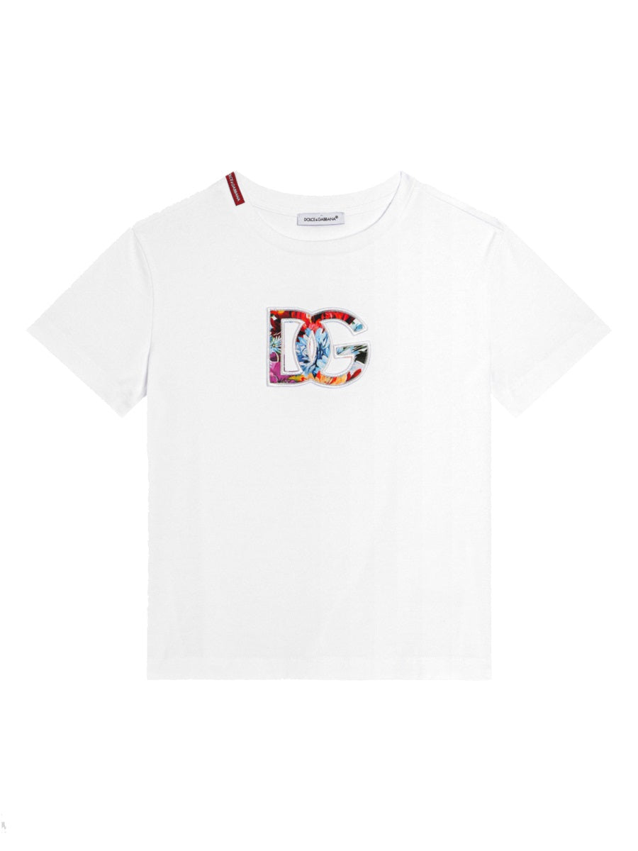 DOLCE & GABBANA Girls' Classic Cotton T-Shirt for FW25