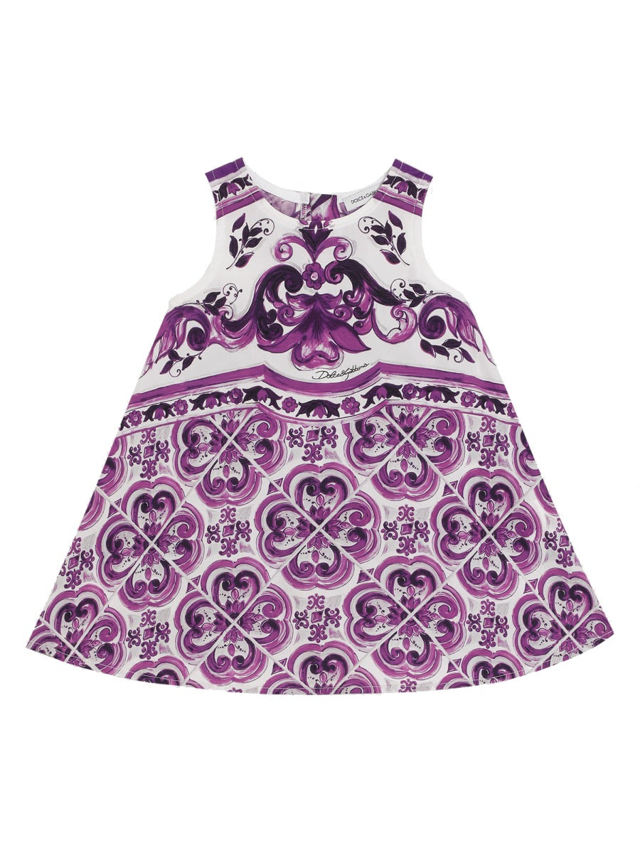 DOLCE & GABBANA Charming Dress Set with Culottes for Baby Girls
