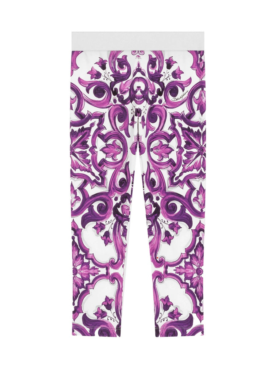 DOLCE & GABBANA Stylish Leggings for Girls - FW25 Collection