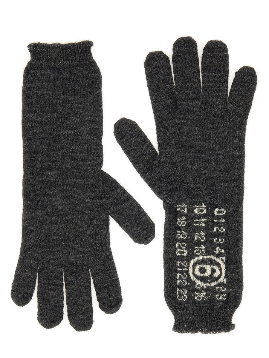 MM6 MAISON MARGIELA Wool Gloves for Women - FW25 Collection