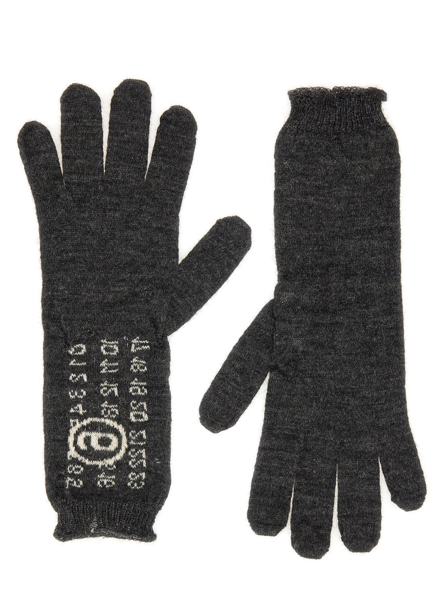 MM6 MAISON MARGIELA Wool Gloves for Women - FW25 Collection