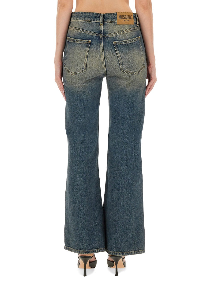 MOSCHINO JEANS Womens Flare Fit Jeans - Size 26