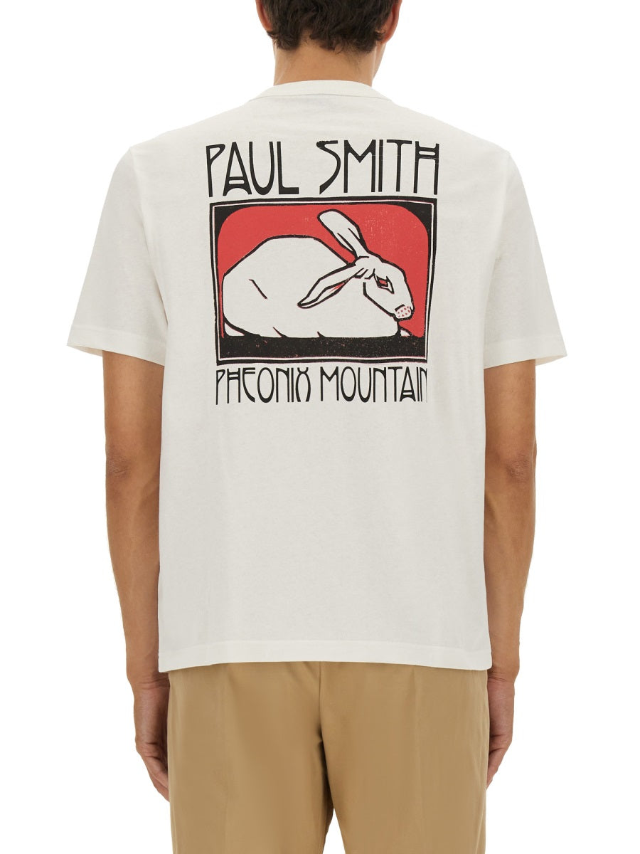 PS BY PAUL SMITH Organic Cotton Graphic T-Shirt - Size L