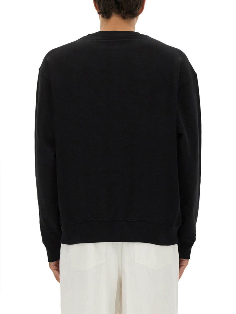 MOSCHINO COUTURE Laurel Crown Logo Embroidered Sweatshirt - Size L