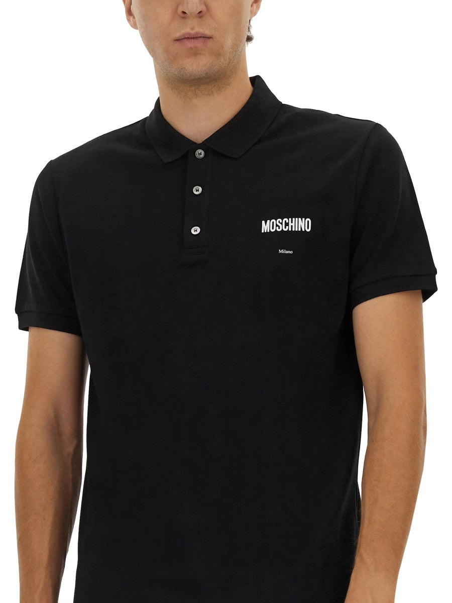 MOSCHINO Cotton Pique Polo - Size L