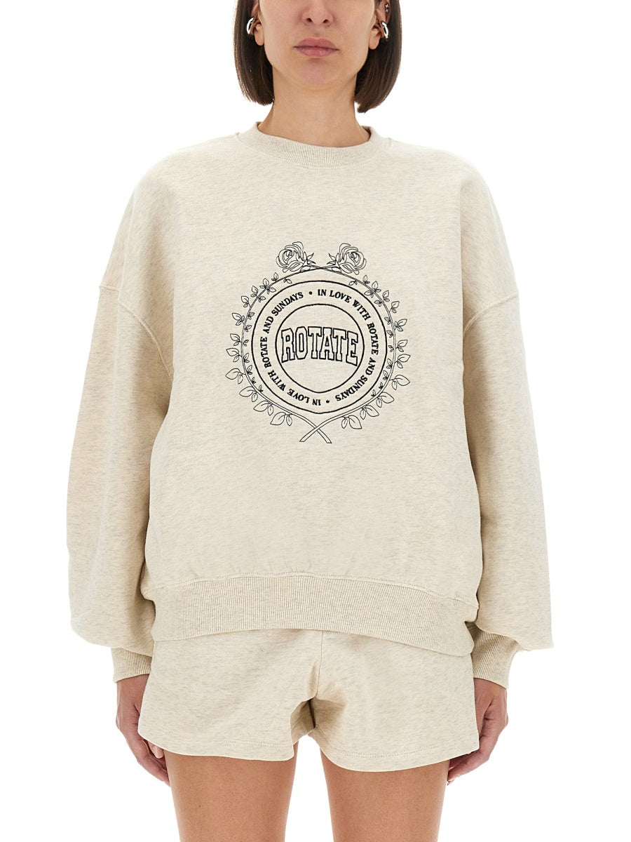 ROTATE BIRGER CHRISTENSEN Logo Sweatshirt Size S for Women