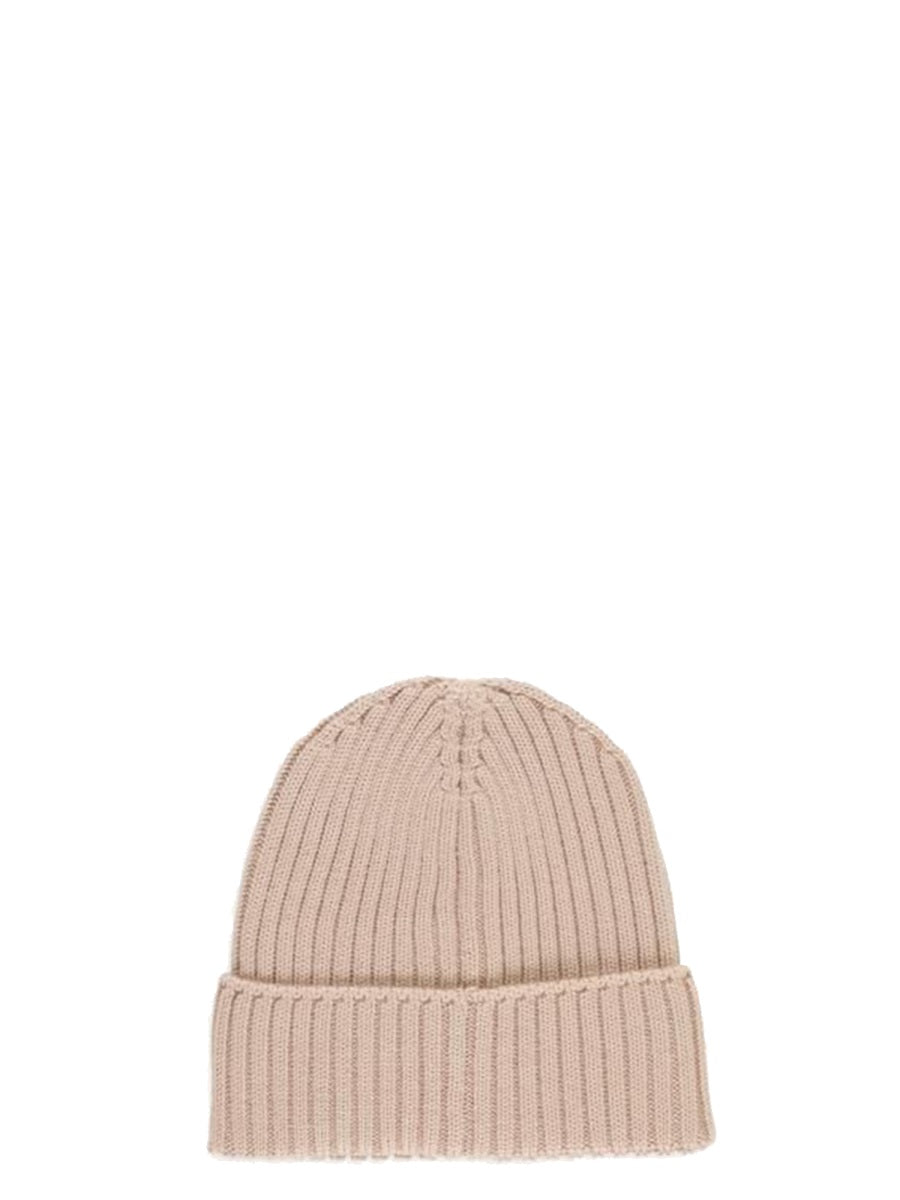 MONCLER Unisex Logo Beanie Hat for Kids