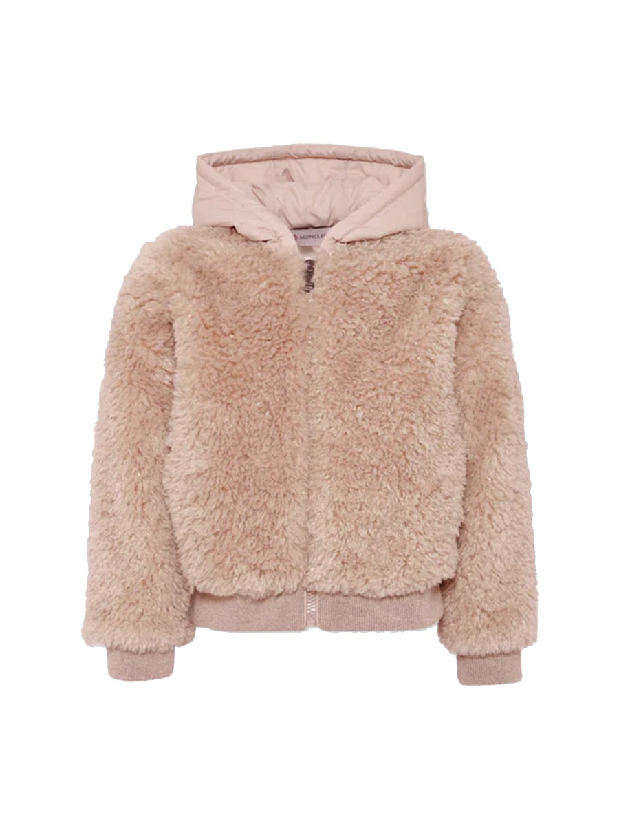 MONCLER Logoed Hooded Sweat Jacket for Kids