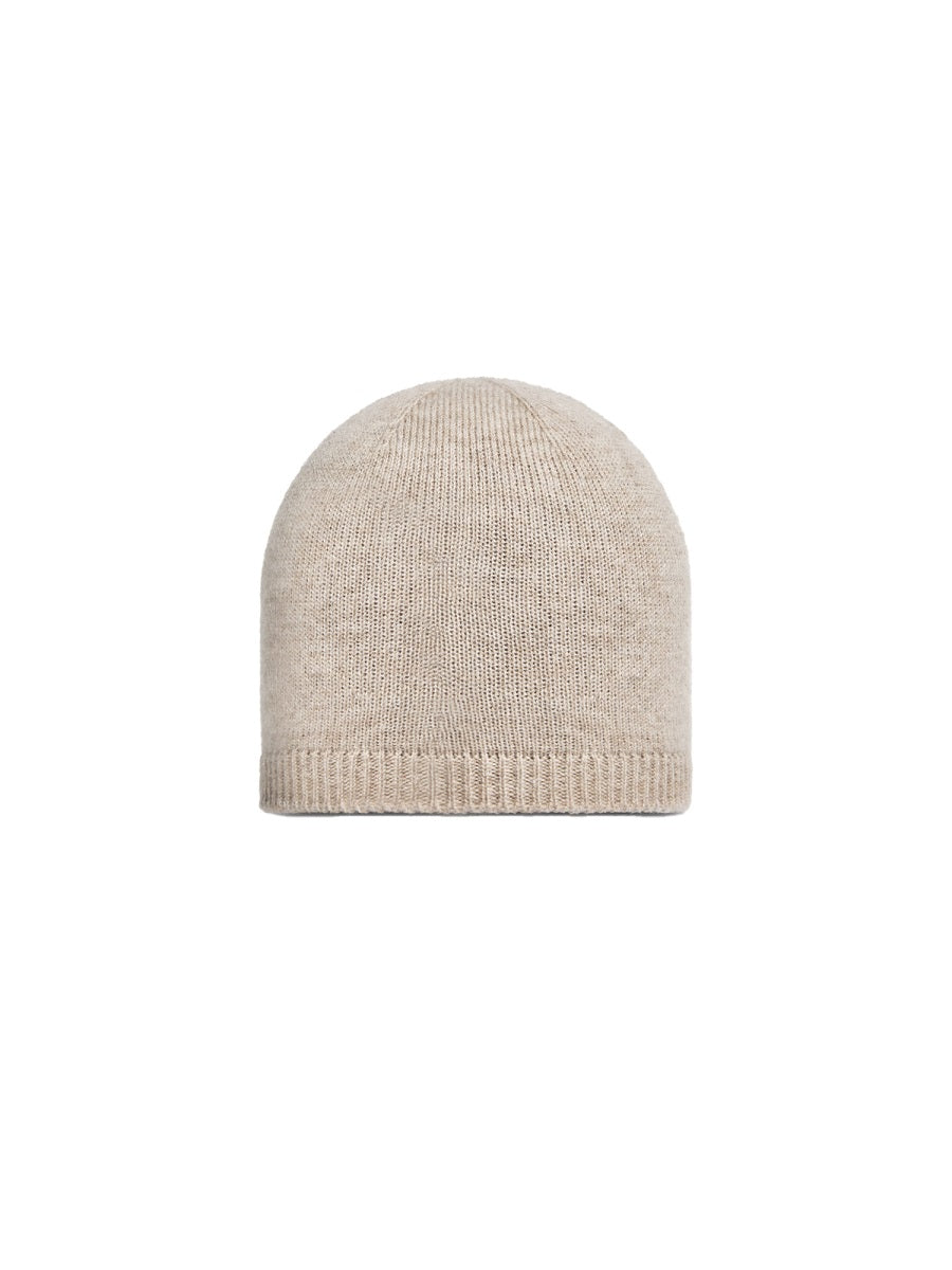 MONCLER Cashmere Logo Beanie Hat for Kids
