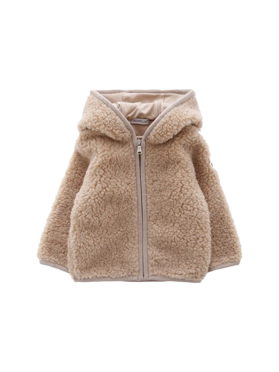 MONCLER Mini Unisex Fleece Jacket with Logo