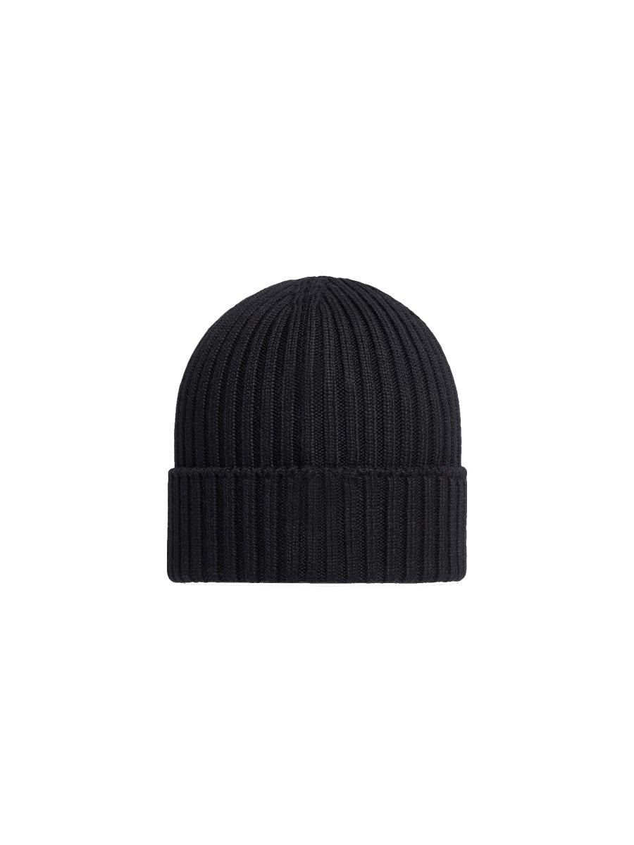MONCLER Unisex Logo Beanie Hat