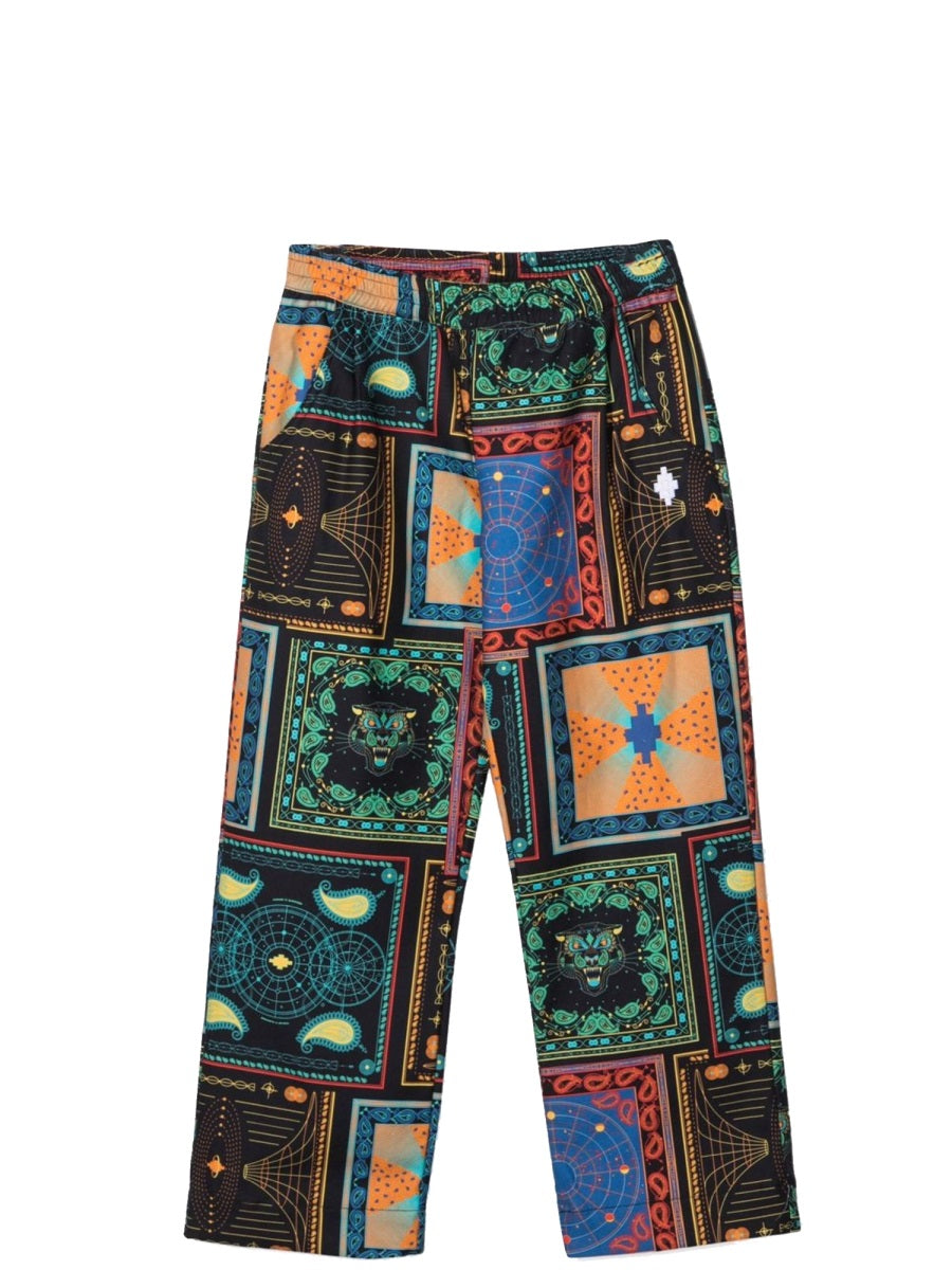 MARCELO BURLON COUNTY OF MILAN Mini Bandana Print Trousers for Boys