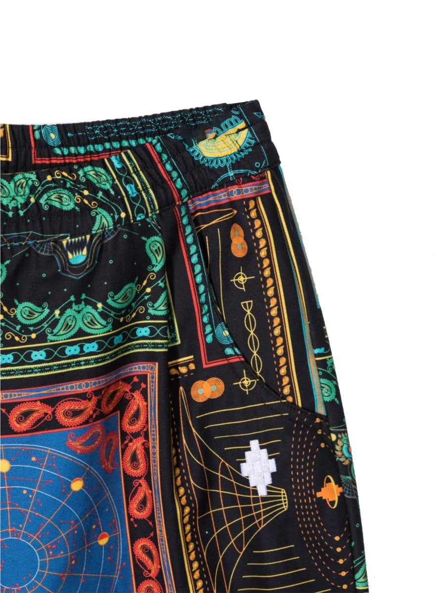 MARCELO BURLON COUNTY OF MILAN Mini Bandana Print Trousers for Boys