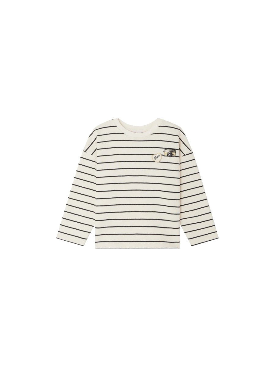 BONPOINT Mini Striped Sweatshirt for Girls