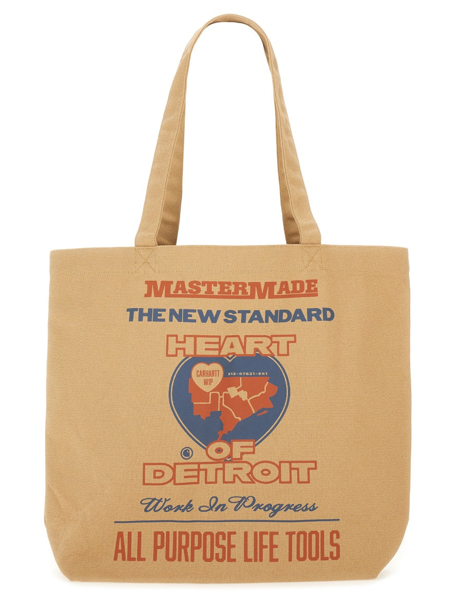 CARHARTT WIP Graphic Canvas Tote Handbag