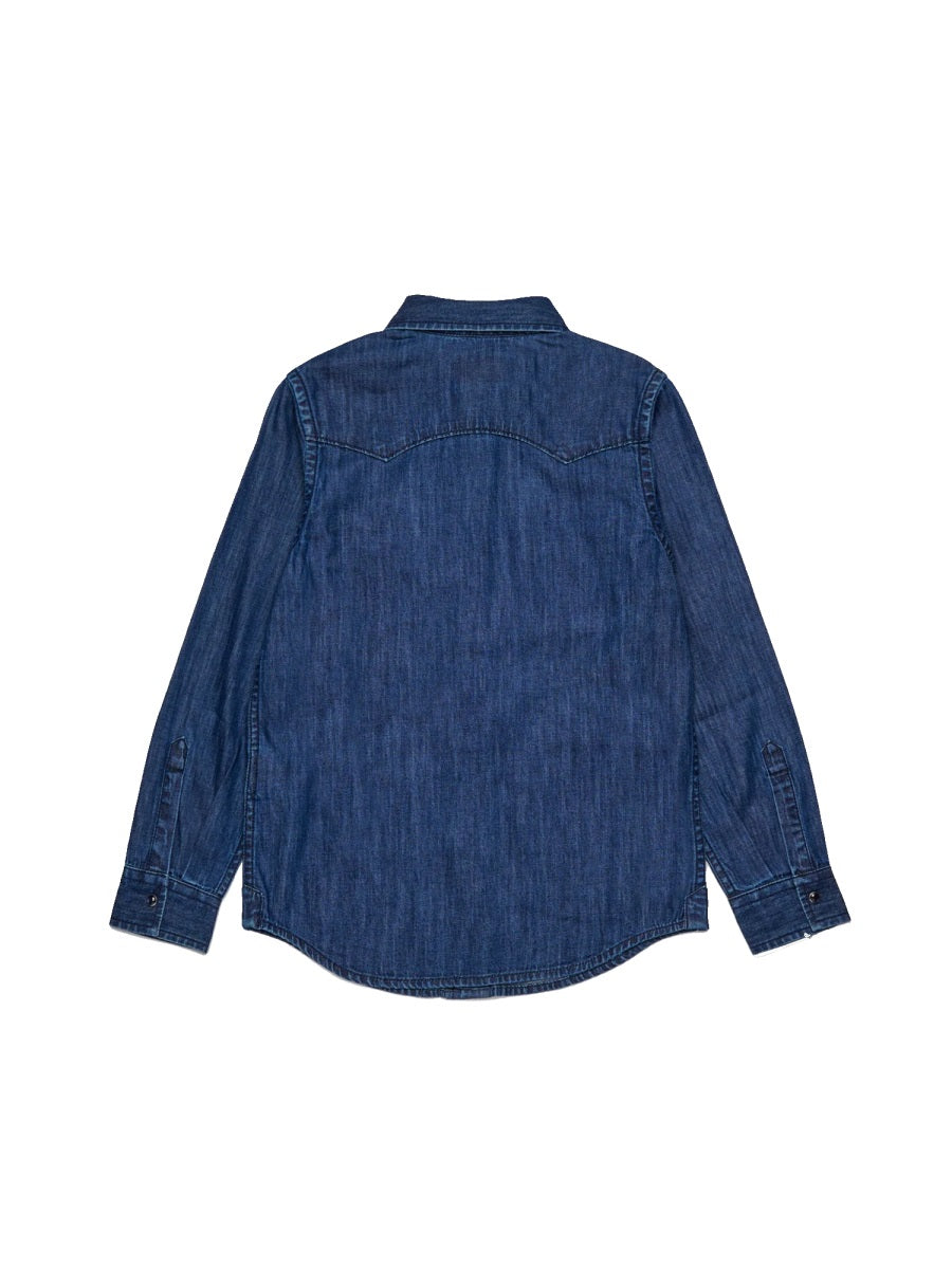 DIESEL Mini Cotton Denim Shirt for Boys