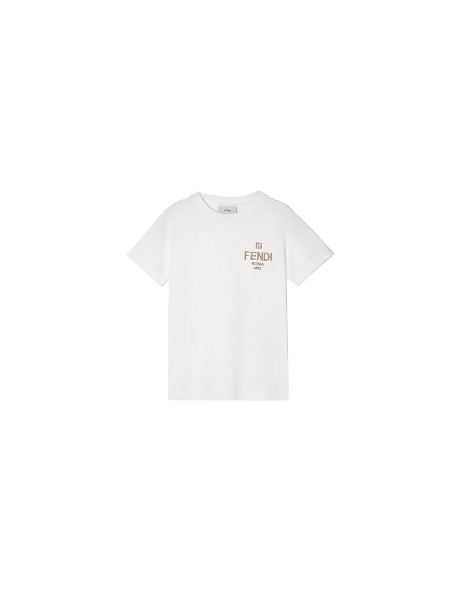 FENDI Logo T-Shirt for Kids - FW25