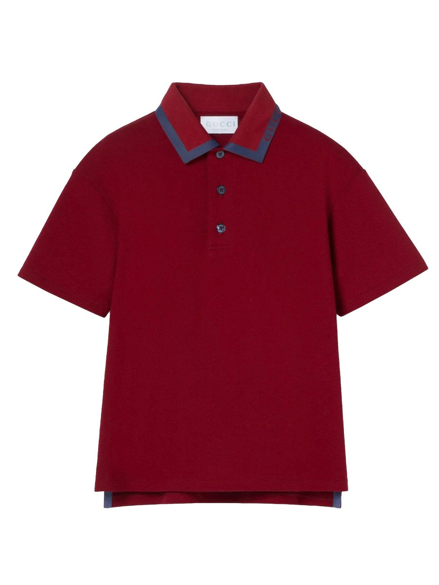 GUCCI Unisex Mini Logo Polo Shirt