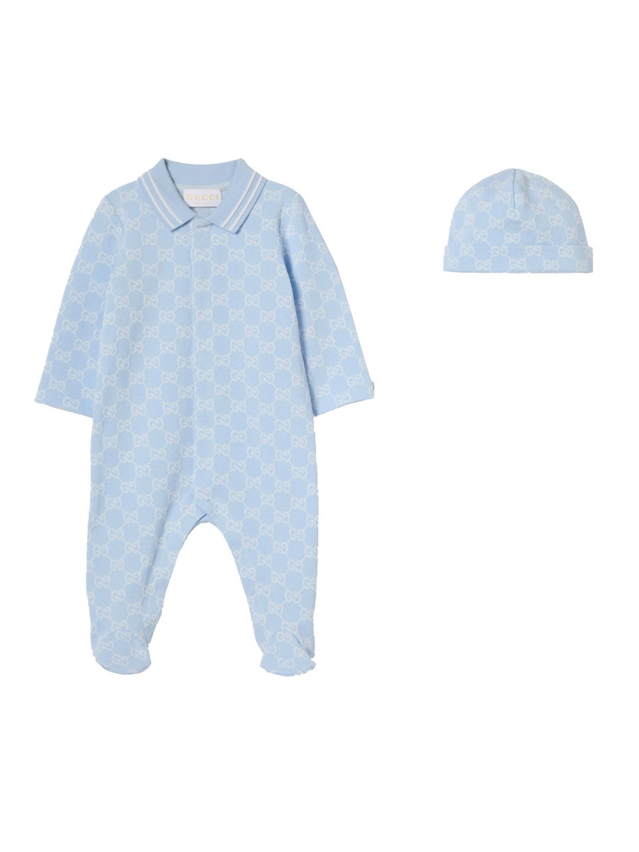 GUCCI Mini Bodysuit Set with Beanie Hat