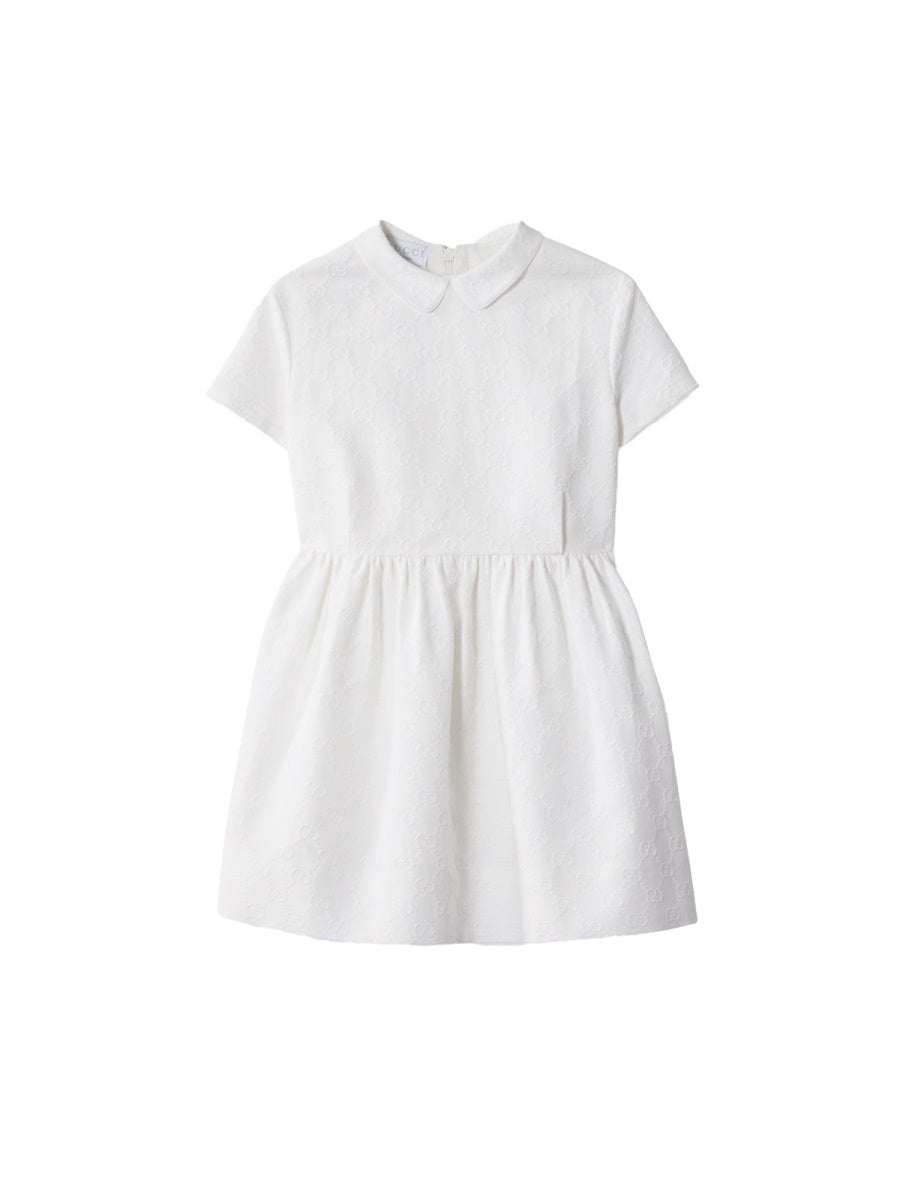 GUCCI Embroidered Logo Dress for Kids