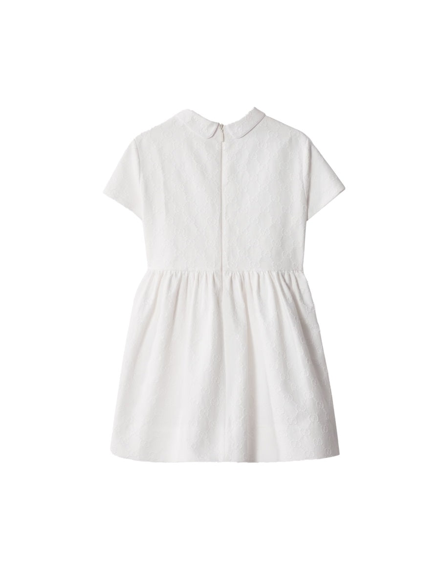 GUCCI Embroidered Logo Dress for Kids
