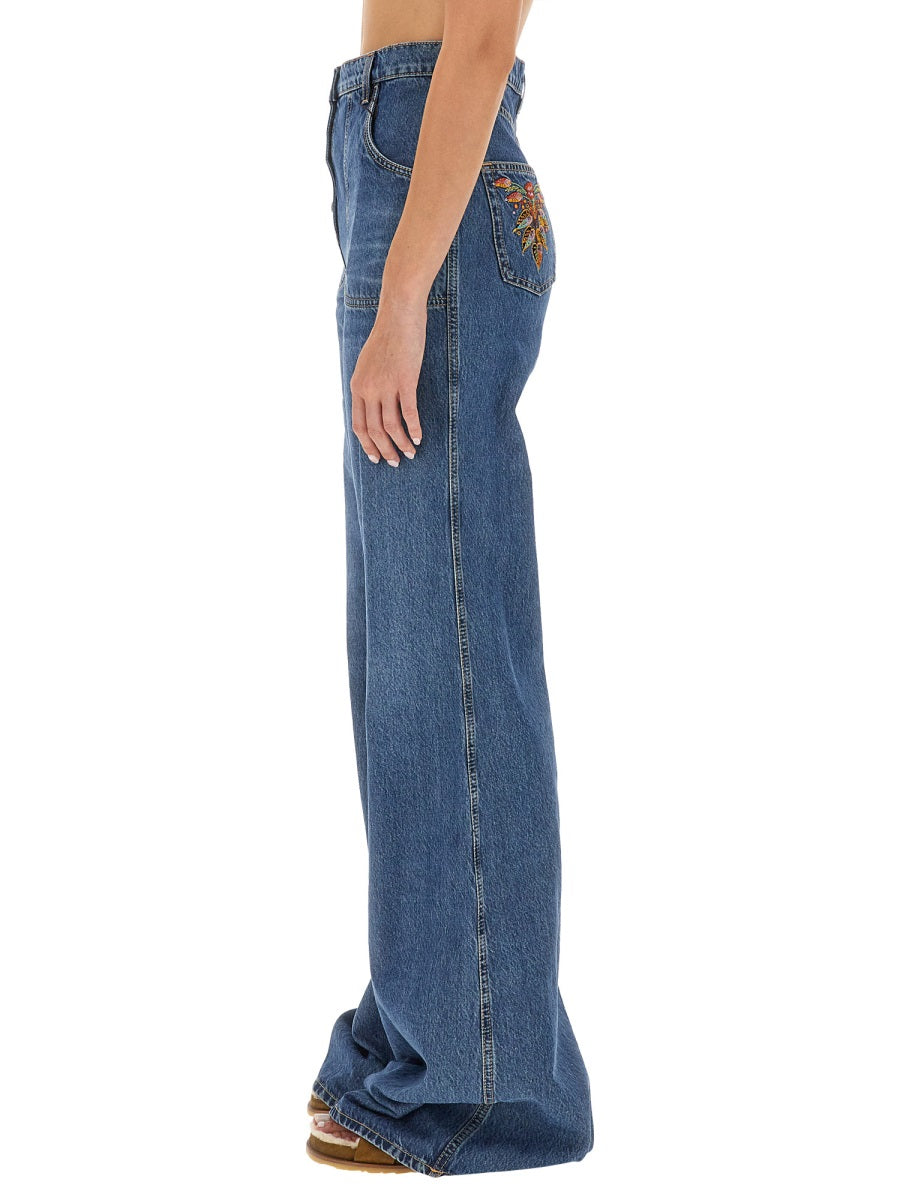 ETRO Foliage Pocket Skinny Fit Jeans - Size 27