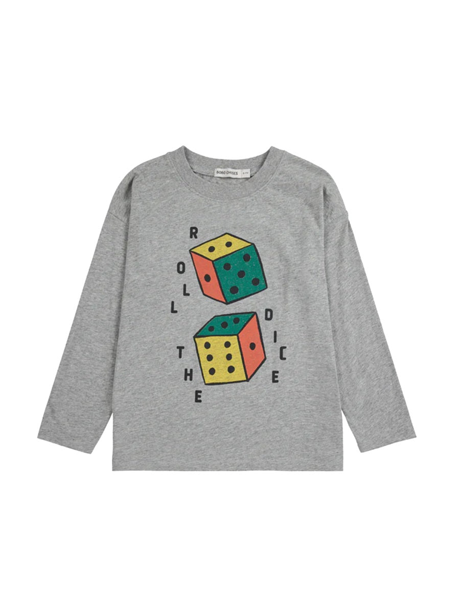 BOBO CHOSES Mini T-Shirt with 'Says' Logo