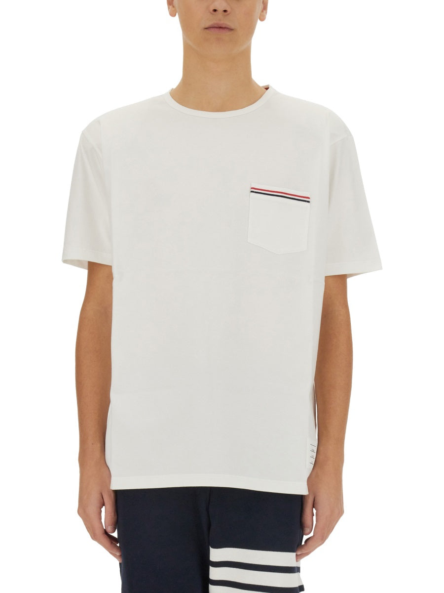 THOM BROWNE Classic Pocket T-Shirt - Size 3 JP