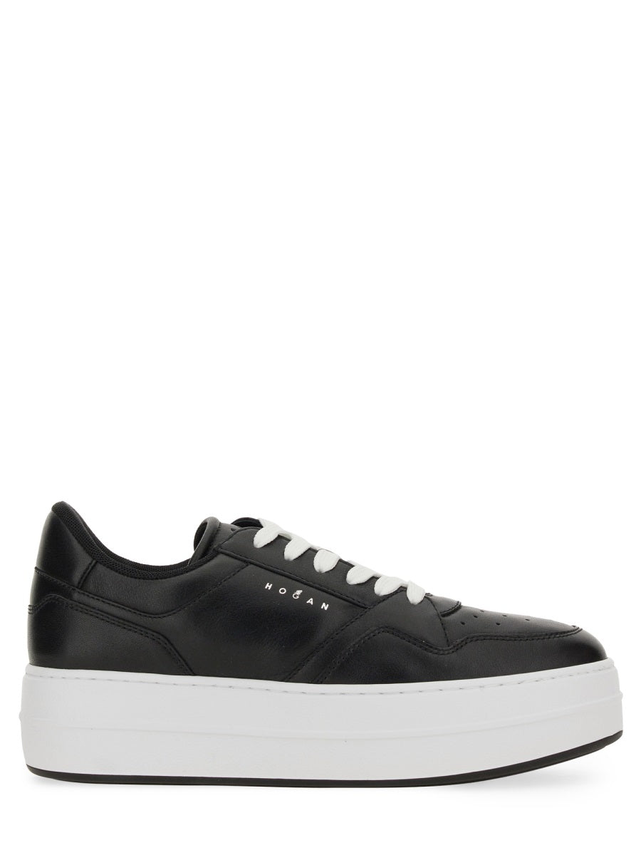HOGAN Leather High-Top Sneakers