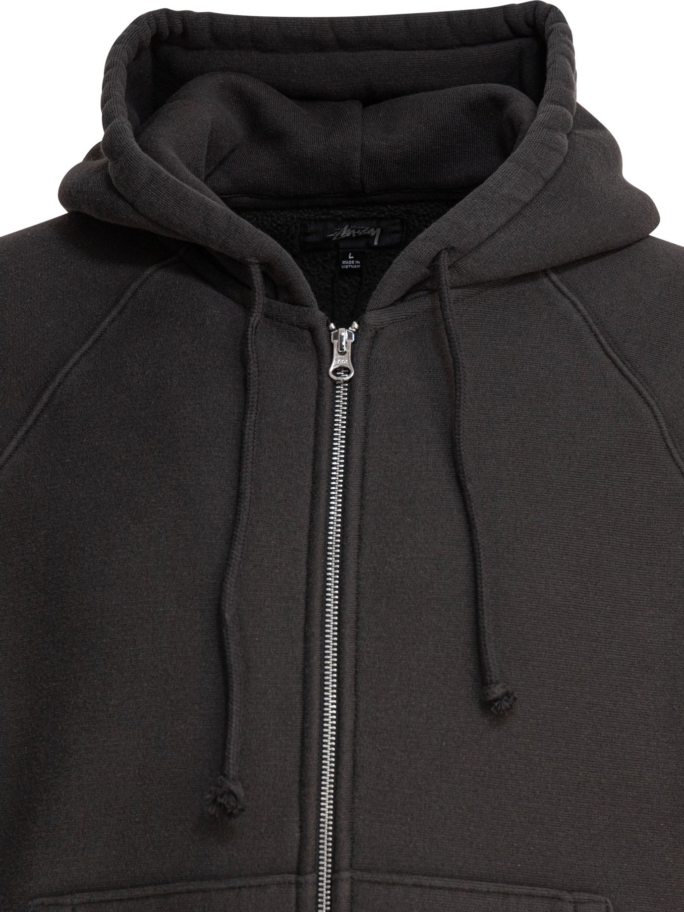 STUSSY Raglan Zip Hooded Sweatshirt for Men