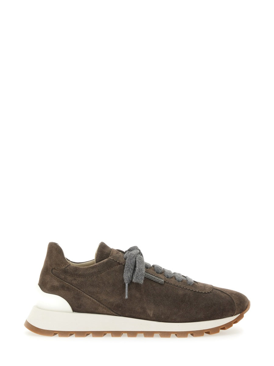 BRUNELLO CUCINELLI Suede Running Sneakers for Women