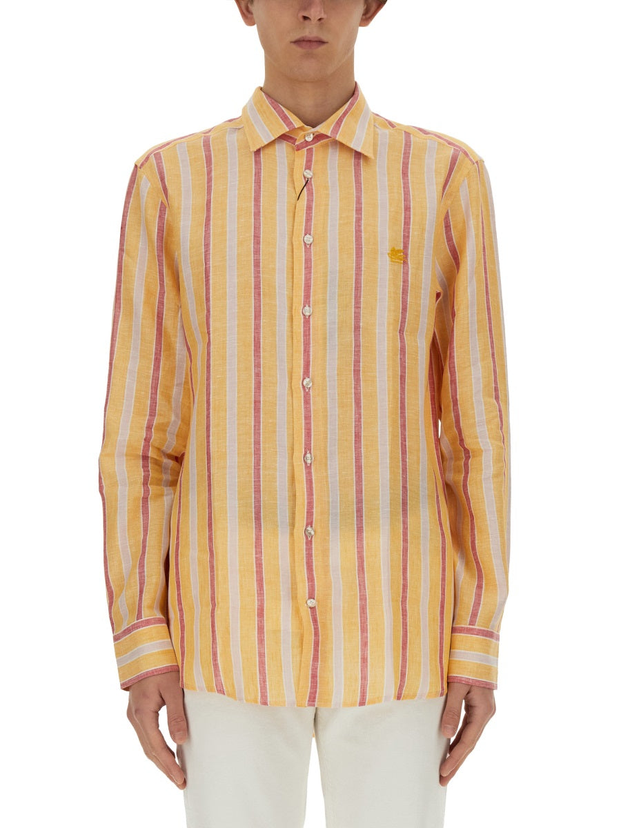 ETRO Regular Fit Pegasus Logo Shirt - Size 40