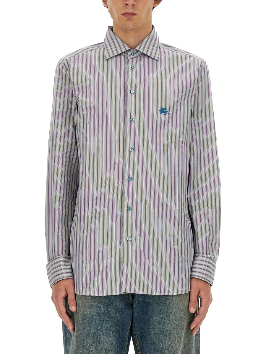 ETRO Pegasus Logo Shirt - Regular Fit, Size 41
