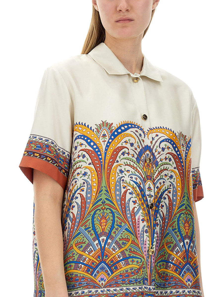 ETRO Printed Silk Shirt - Regular Fit