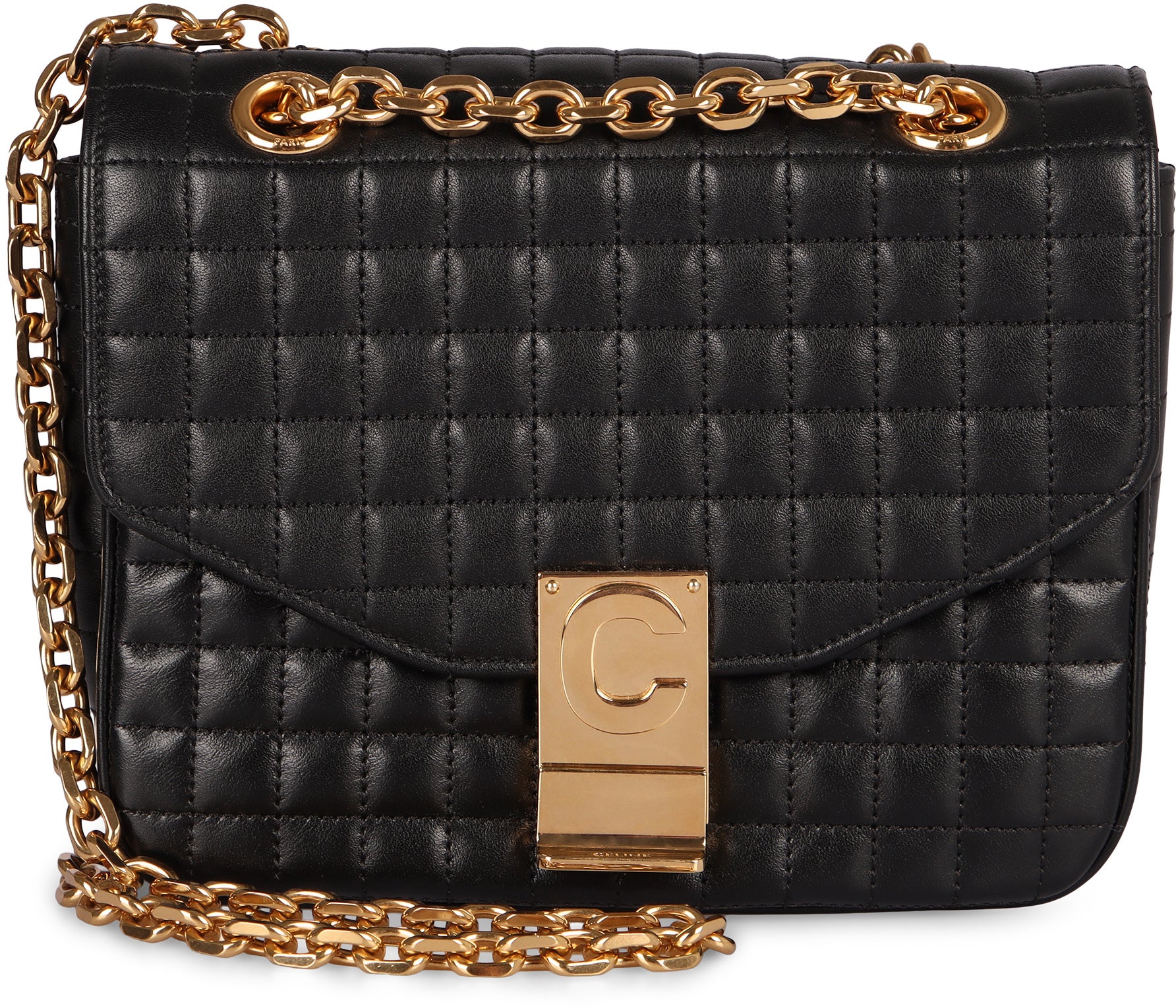 CELINE Quilted Leather Handbag